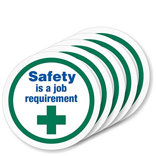 SmartSign בטיחות מגן על אנשים - איכות מגנה על עבודות חבילה של 5 תוויות כובע קשות | מעגל רטרו-רפלקטיבי, 2